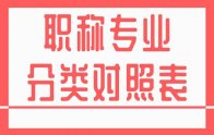 河北省新版：职称专业分类对照表