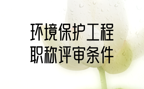 2024职称申报：环境保护工程系列环境保护及评价工程技术专业中级职